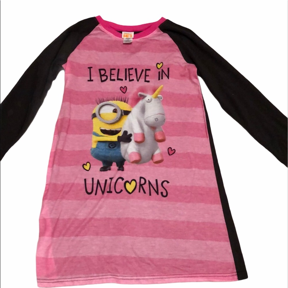 Minion nightgown I believe in unicorns